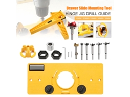 Kit De Posicionamento E Guia Para Dobradiças Ocultas Em Forma De Taça Com Molde De Perfuração Laxiscreed Para Móveis