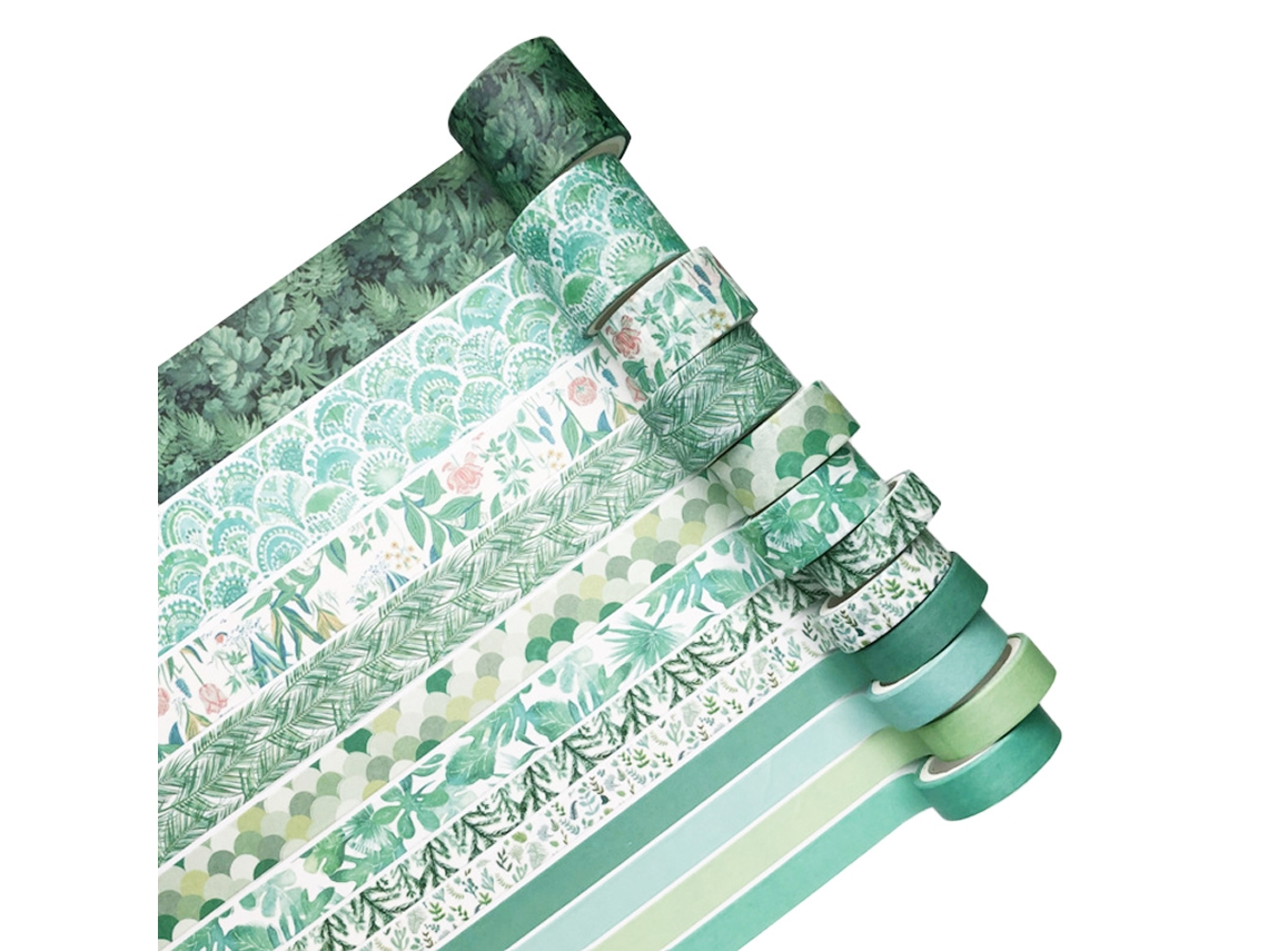 Fita Adesiva, Pacote Com 12 Fitas Decorativas Em Diversas Cores Artesanato E Decoração, Cores Vibrantes, Fáceis De Destacar