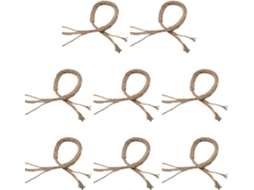 Conjunto De 8 Prendedores De Cortina Para Exterior - Estilo Rústico - Cordas Para Decoração Campestre