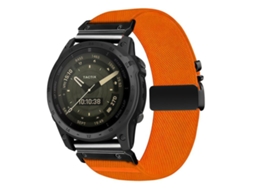 Bracelete para Garmin Nylon Elástico Trama Diagonal Fivela de Paraquedas Laranja XIAOMOYU (20mm)