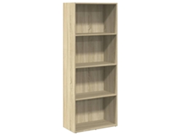 Bookcase, Bookcases Vidaxl Marrom Madeira Processada (n/a)