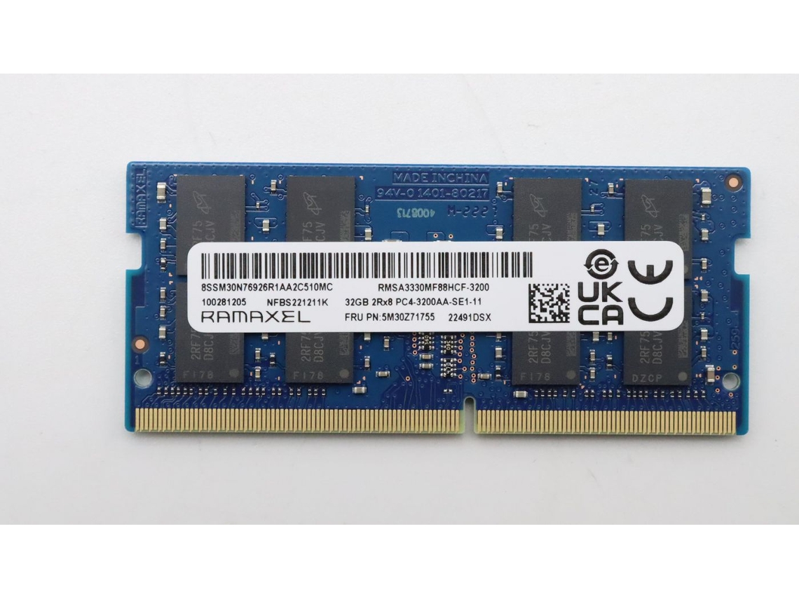 32GB DDR4 SODIMM memory module
