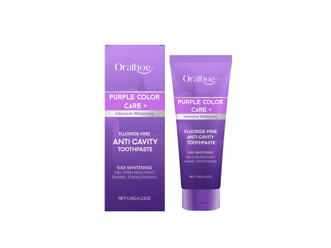 Creme Dental Roxo Clareador e Anti cárie para uma Higiene Bucal Eficaz LAXISCREED