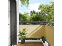 Vidaxl Tela De Varanda 75x800 Cm 100% Poliéster Oxford Cor Areia