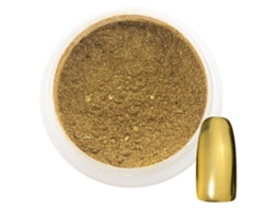 Pó De Espelho Para Unhas Dourado Brilhante Decorativo Diy Glitter Para Manicure Profissional E Pessoal 2g