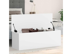 Vidaxl Caixa De Arrumação 102x35x35 Cm Derivados De Madeira Branco