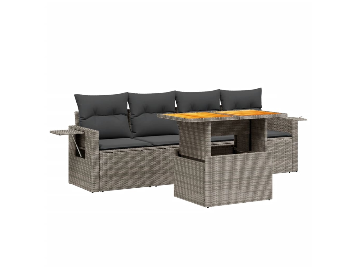 Garden Sofa Set, Garden Sofa Sets Vidaxl Bege Rattan / Vime (n/a)