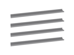Wall Shelf, Wall Shelves Vidaxl Cinzeto Mdf (100 X 9 X 3 Cm)