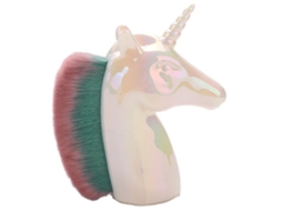 Pincel De Maquiagem Para Base De Unicórnio Pincel Para Base Em Pó Líquido Para Misturar Líquidos Cremosos Ou Em Pó Perfeitos Branco ZMDECQNA