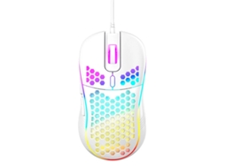 Rato Yizhood 7200dpi High End Portátil Usb Com Fio Rgb Gaming Cellular Housing Pc Laptop Acessórios Branco