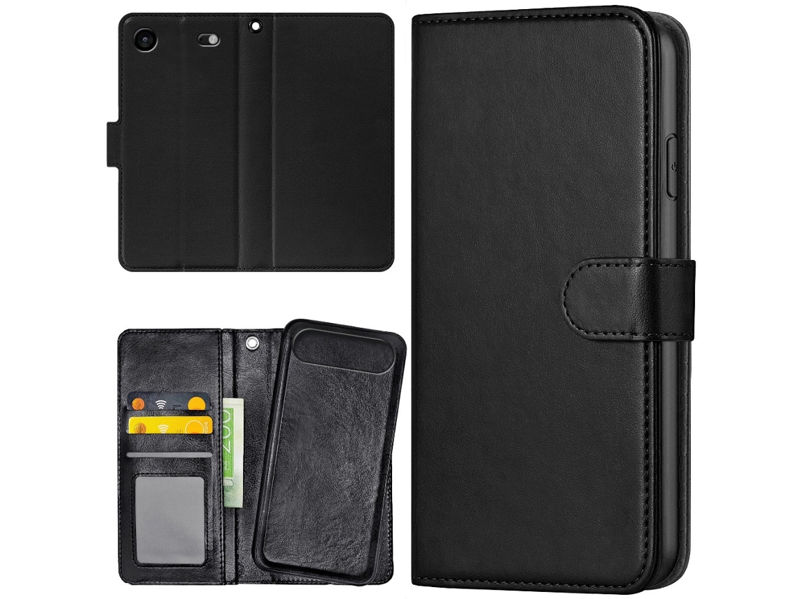Capa Carteira Para Iphone 17 Air - Preta