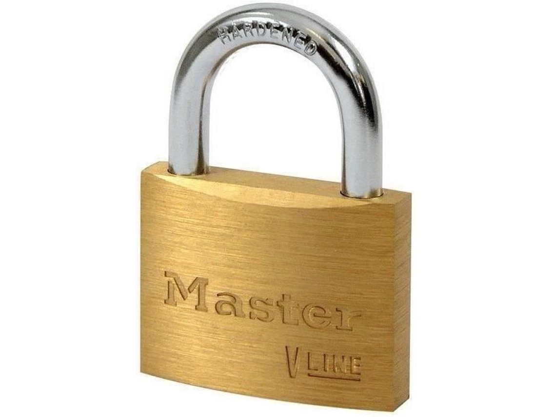 Cadeado de latão Master Lock de 50 mm com argola de 25 mm