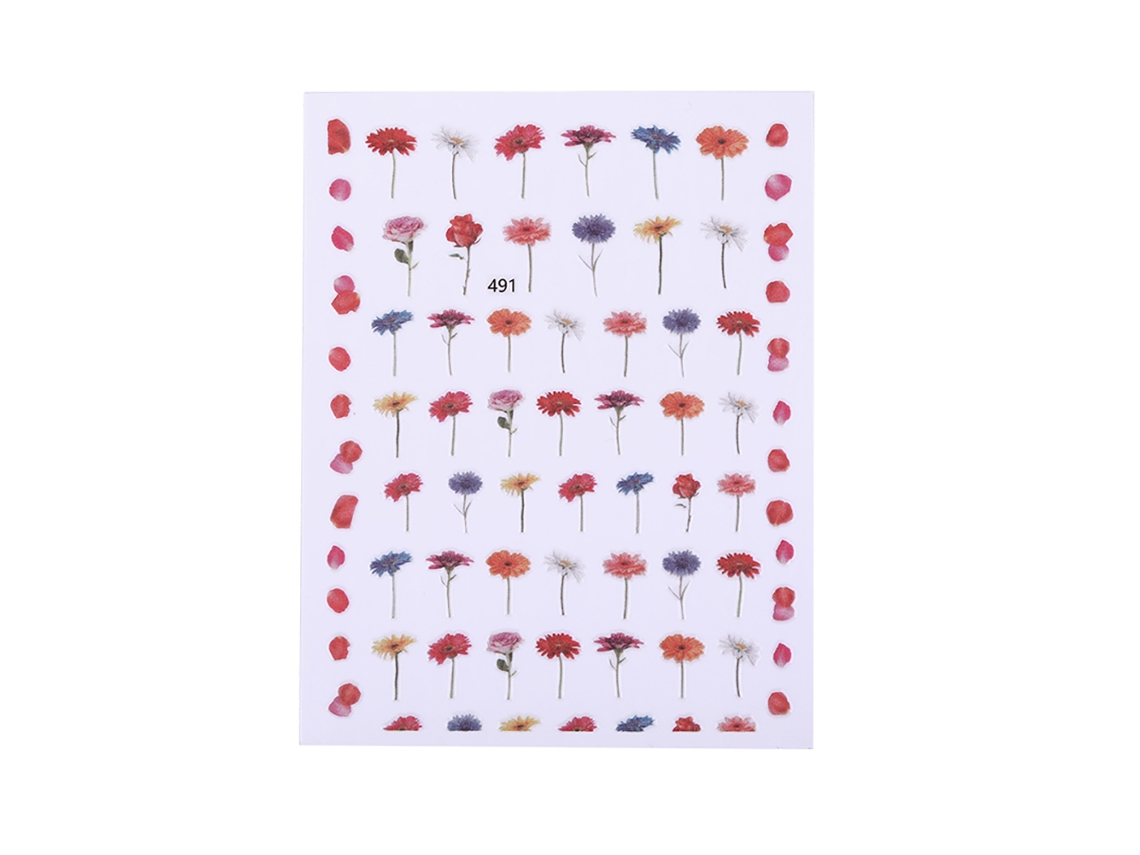 Stickers De Arte Em Unhas À Prova D'água Transferência Água Diy Decoração De Manicure 491