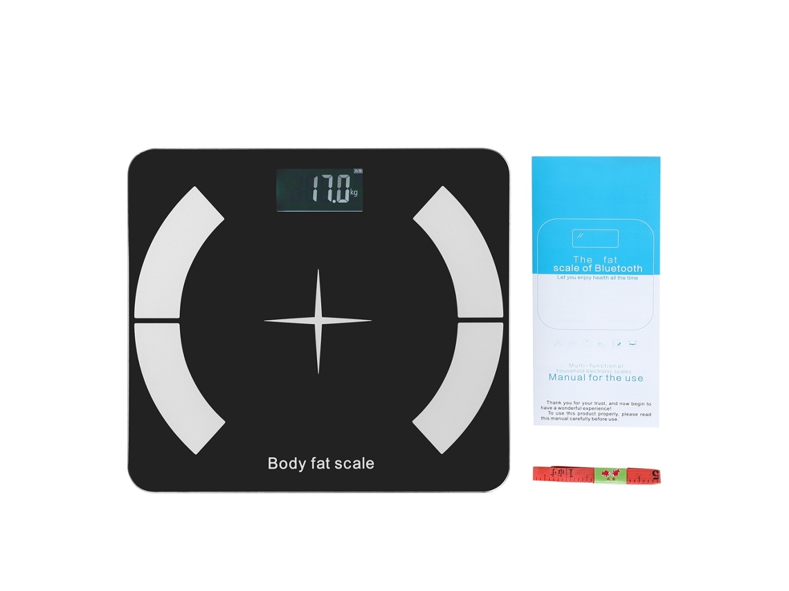 Balança de Gordura Corporal Bluetooth Lcd Digital com App Smartphone