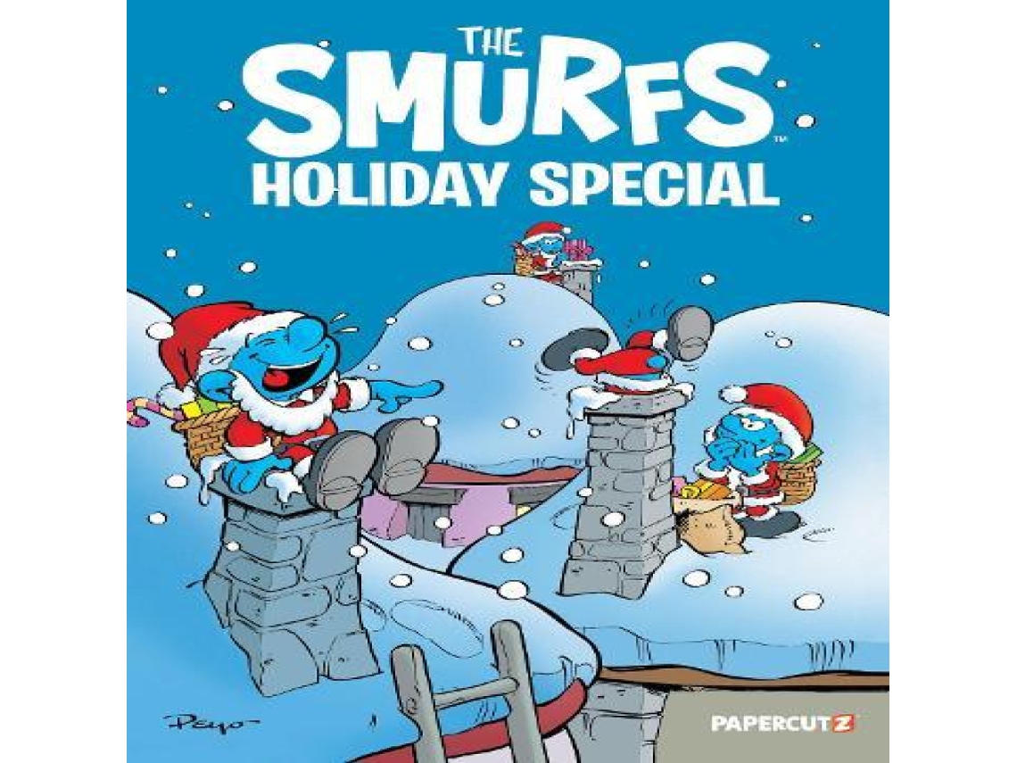 Livro Smurfs Holiday Special de Papercutz Books (Inglês)