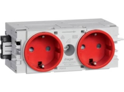 Módulo de encaixe para canaleta de parapeito 120 x 50 x 61 mm GS20003020 1 peça vermelho tráfego (GS20003020) Hager (b XHXT)