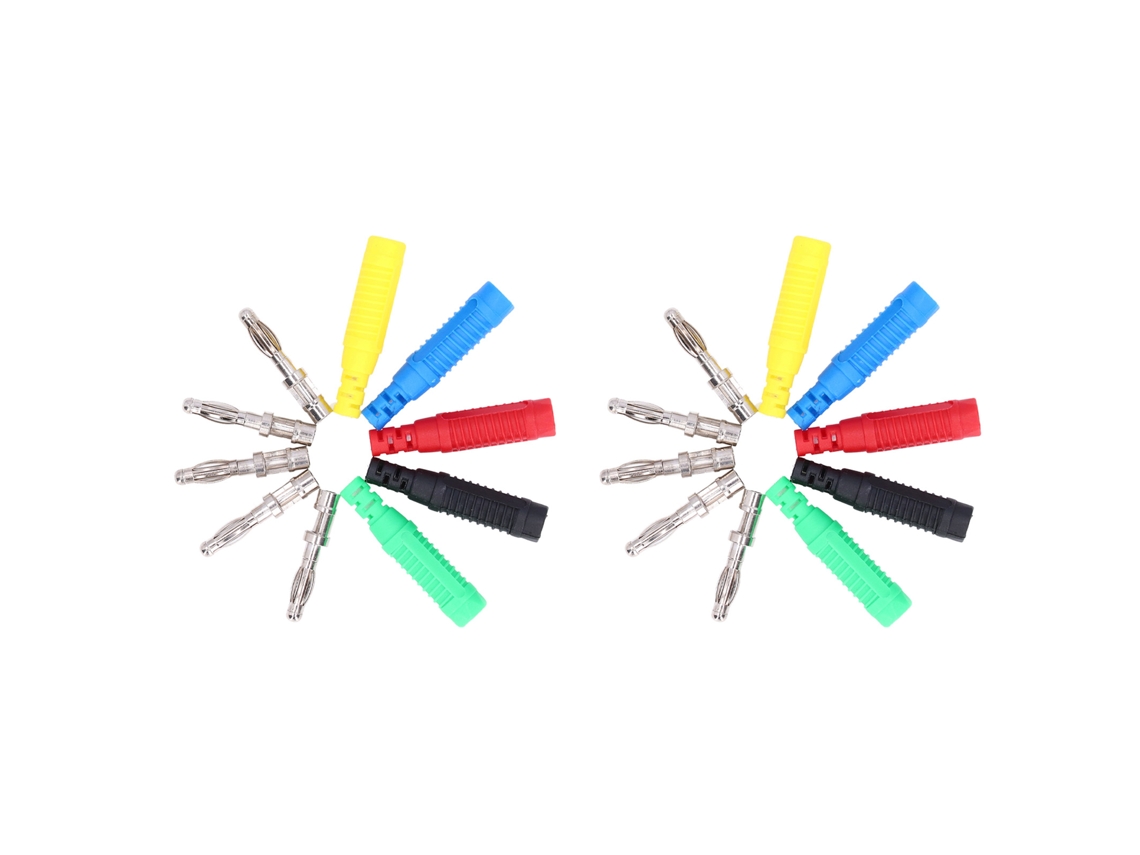 Laxiscreed Conjunto De Plugs Banana E Soquetes Banana Macho Para Equipamento Industrial E Inversores