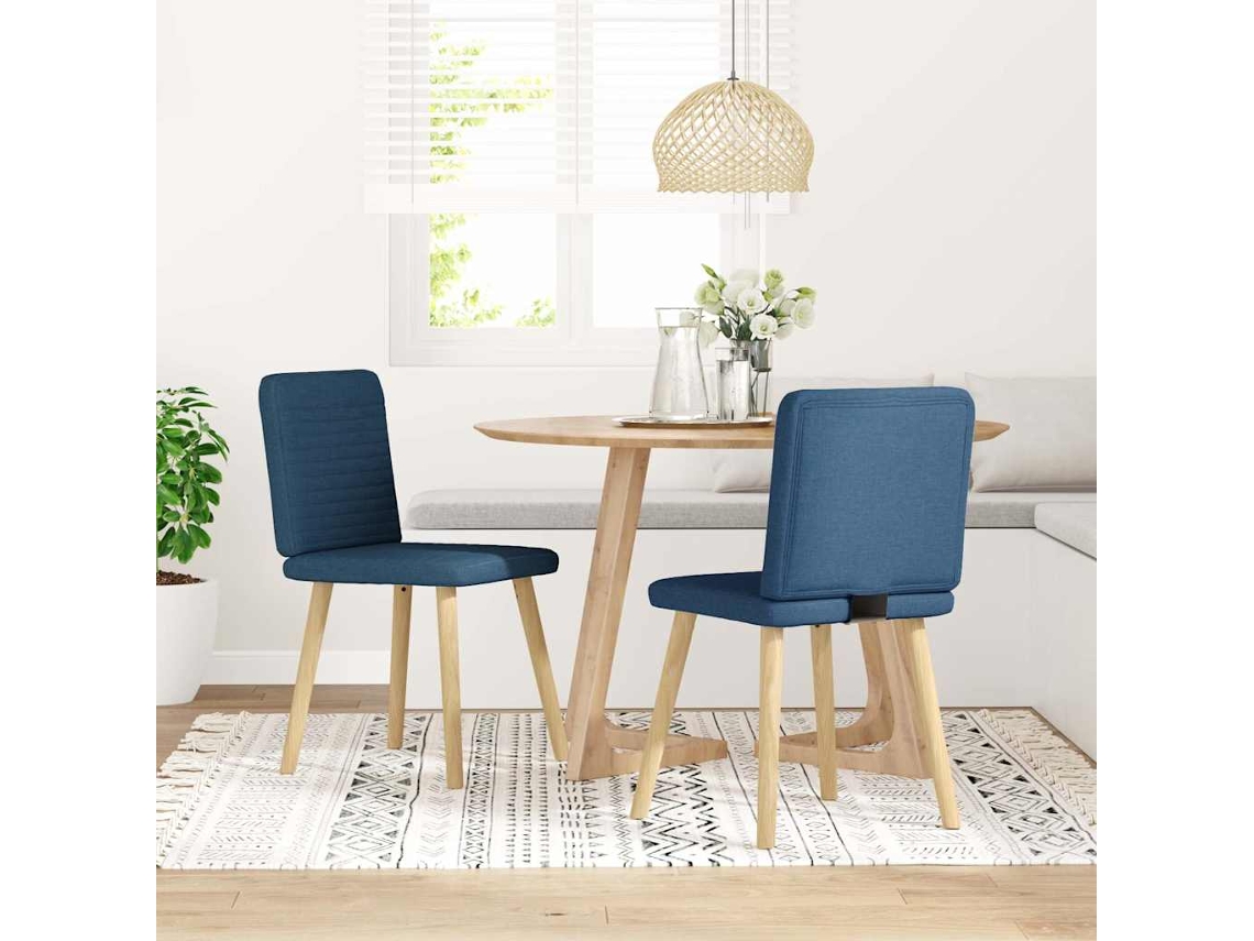 Maison Exclusive - Cadeiras De Jantar 2 Pcs Tecido Azul