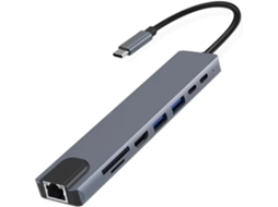 Hub De Acoplamento 4/7/8/11 Em 1, Usb 4k Com Múltiplas Interfaces E