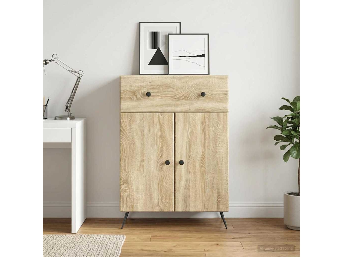 Vidaxl Buffet Carvalho Sonoma 66 X 34,5 X 90 Cm Derivados De Madeira