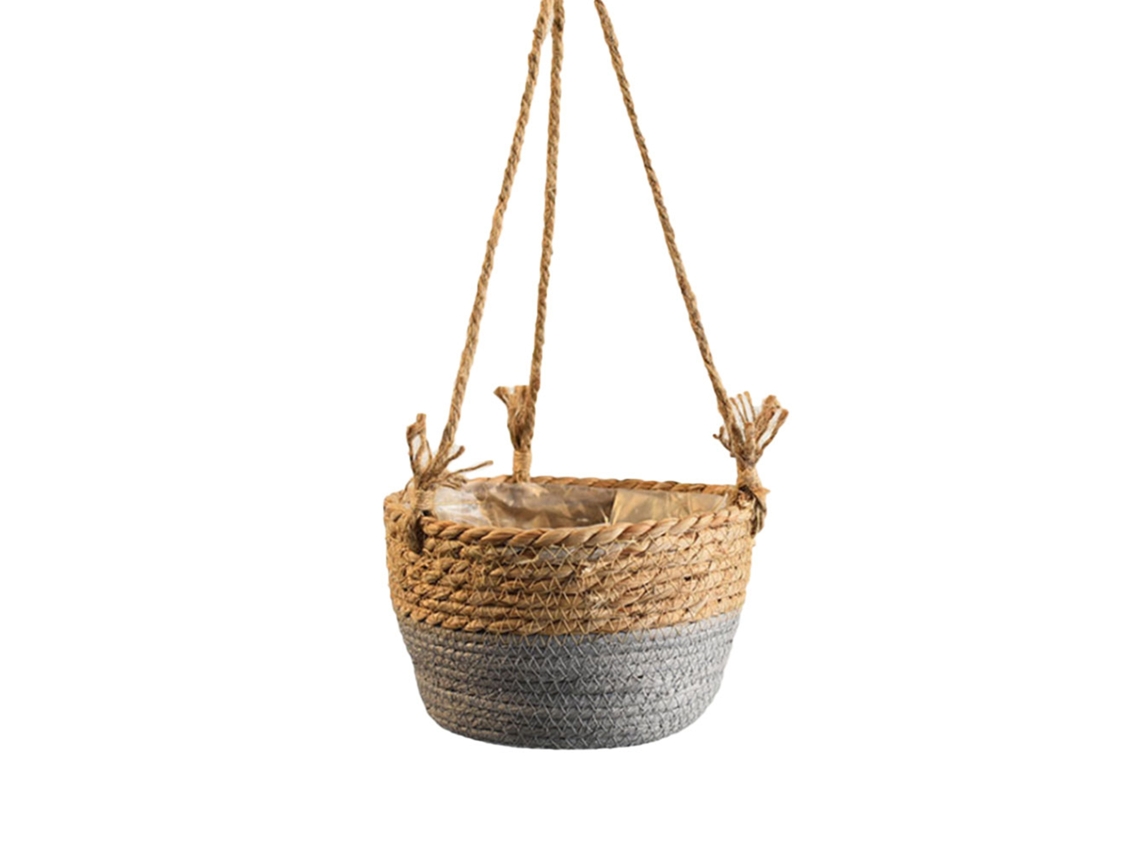 Laxiscreed Cesto De Flores Rústico Com Trama, Estilo Retro, Cor Castanho Para Decoração E Uso Multifuncional