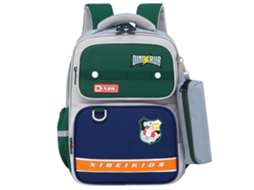School Backpack Patches Dinosaur With Pencil Case Gray 16l