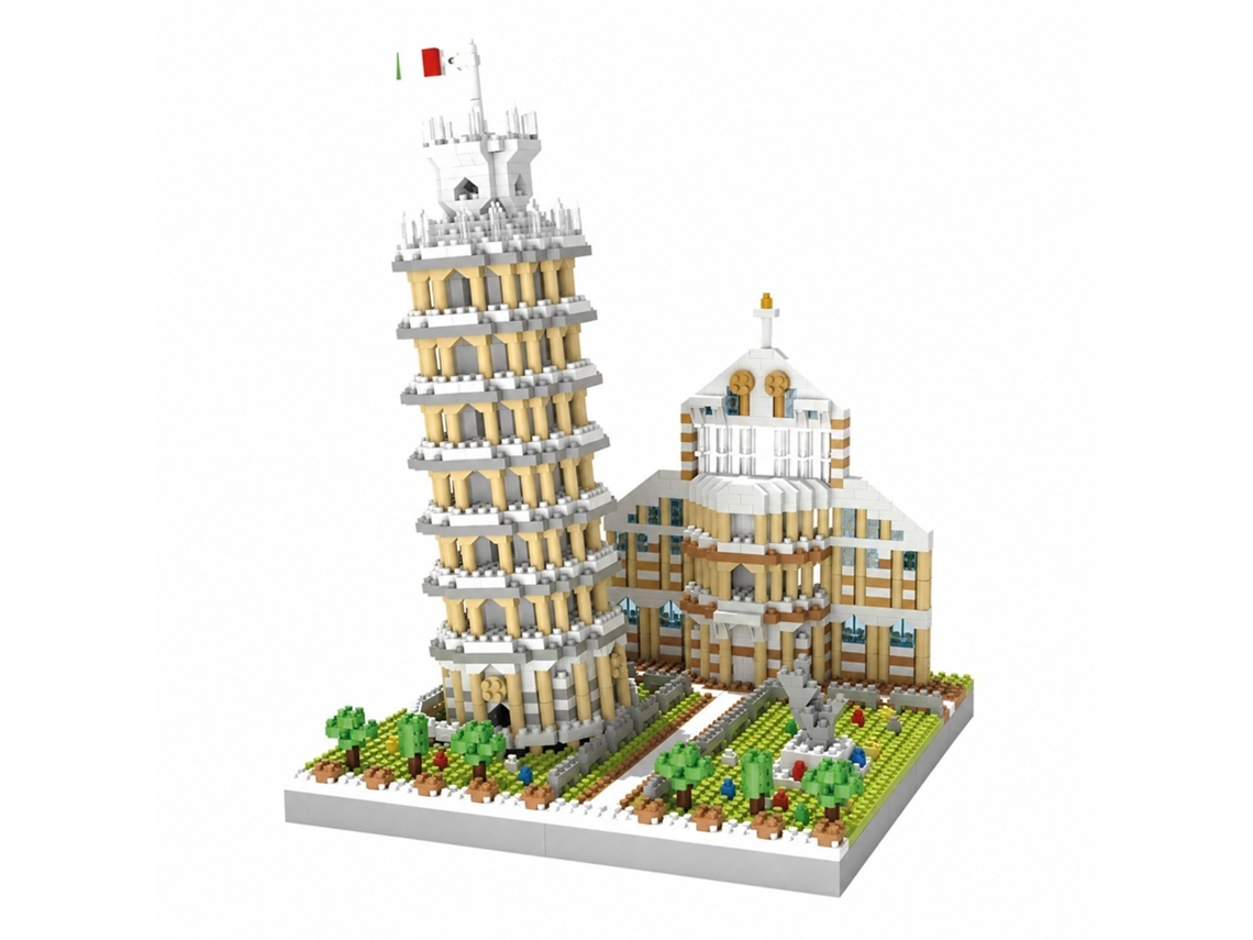 Conjunto De Microblocos De Construção, Torre De Pisa