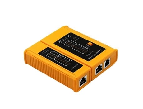 Amarelo Testador de Cabo de Rede Rj45 Rj11 Rj12 Cat5 Cat6 Utp Usb Lan Ferramenta de Teste de Cabo Ethernet Batt AIHONTAI