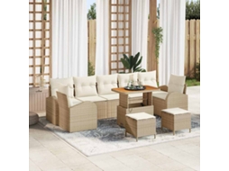 Vidaxl Conjunto De Sofá De Jardim 10 Unid. 9-número De Lugares