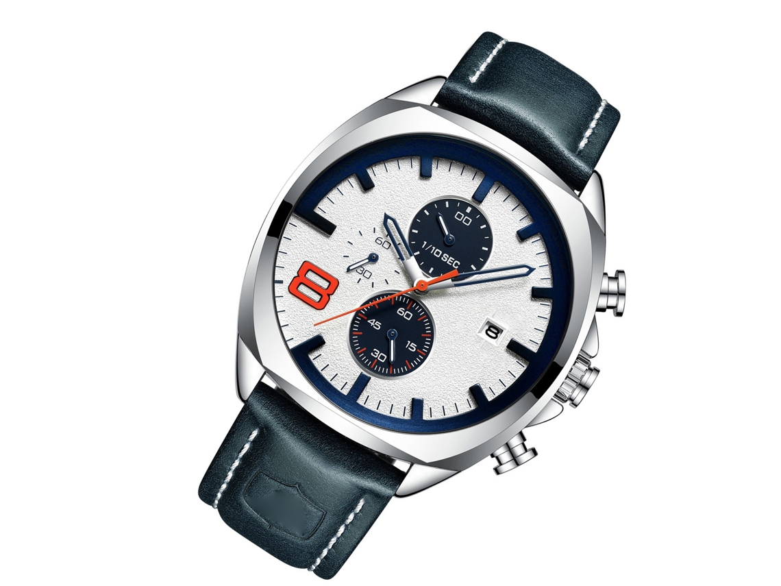 Reloj Hombre Cuarzo Cronómetro Business Casual Formal Regalo Padre