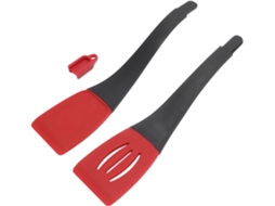 Pinça De Cozinha 3em 1, Com Trava, Ideal Para Grelhar, Com Pontas De Silicone Resistentes Ao Calor Para Uso Doméstico E