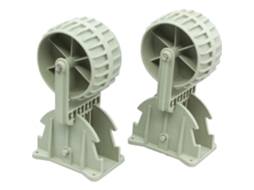 Rodinhas Para Lançamento De Barcos Infláveis, Nylon Durável, Design Flip-up, Compatibilidade Universal, Capacidade Pesada