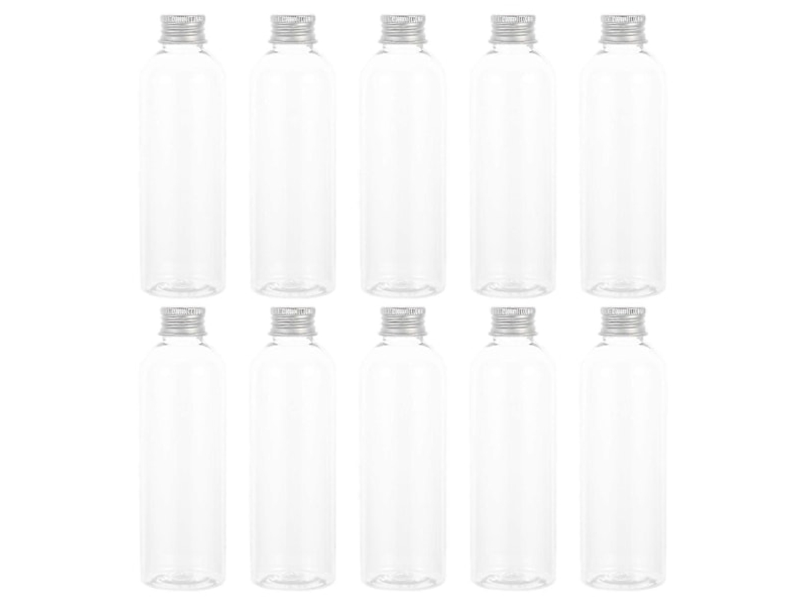 Conjunto De 10 Garrafas De Plástico Multifuncionais Vazias Para Suco, Ideais Para Uso Doméstico