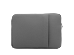 Bolsa Para Laptop (forrada Com Pelúcia E Zíper) Notebook Cinza De 13 Polegadas