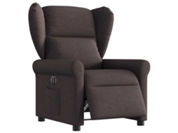Electric Recliner Chair, Electric Recliner Chairs Vidaxl Marrom Tecido