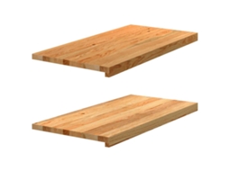 Vidaxl Soleiras Da Janela 2 Pcs 80x40x2 Cm Carvalho Castanho-claro
