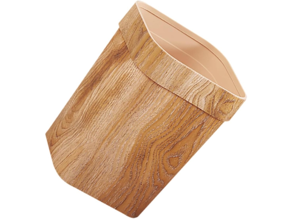 Lixeira Quadrada de Plástico Alipis Grande Capacidade com Tampa, Ideal para Escritório, Cozinha, Q (14 Litros)