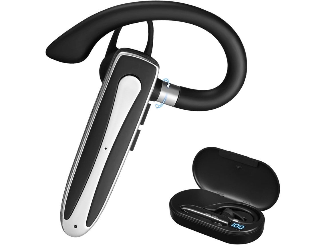 Fone De Ouvido Com Estojo Carregamento, Compatível Celulares, Design