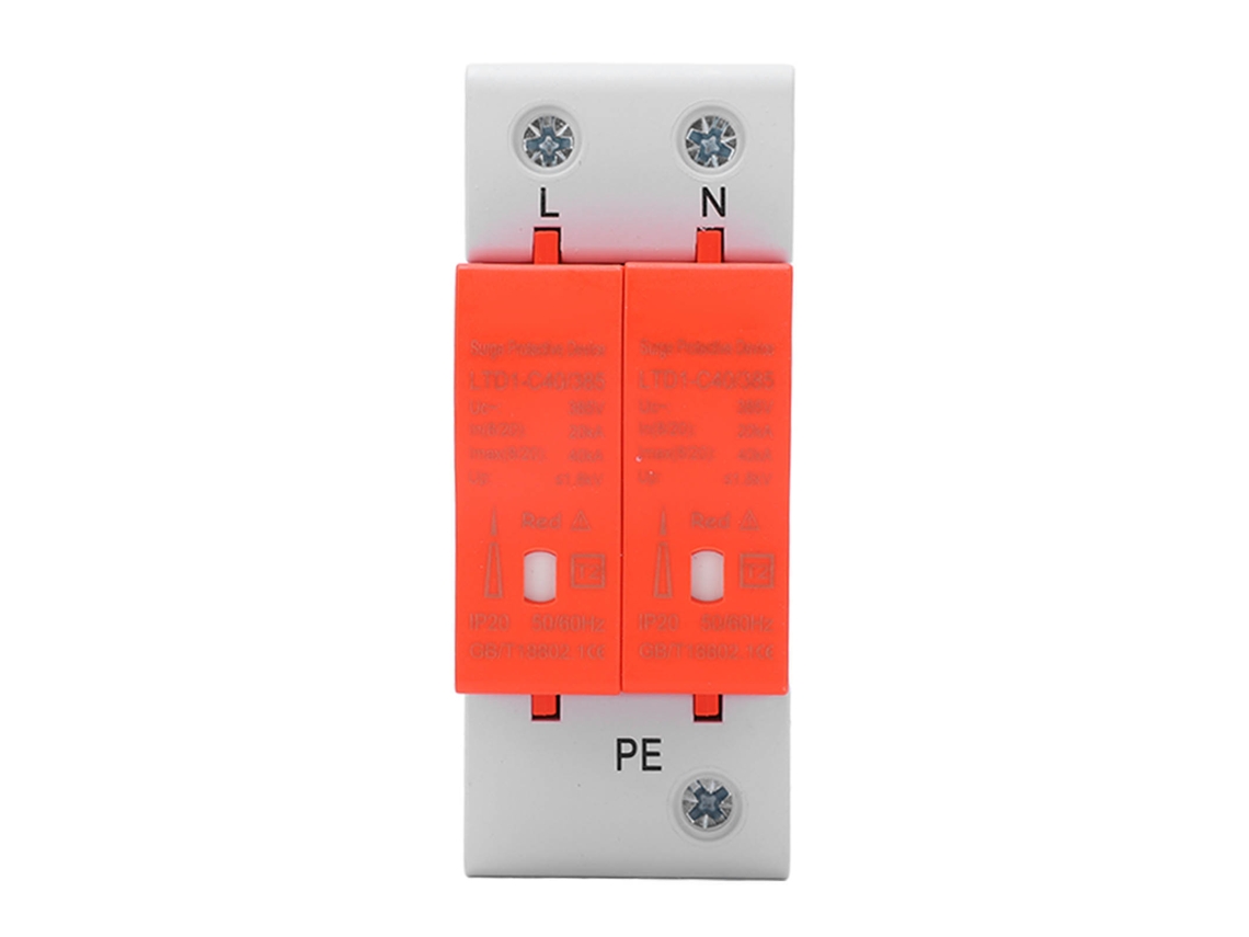 Protector de Sobrecarga de Voltaje para Hogar 385v Ca 20‑40ka Spd 2p