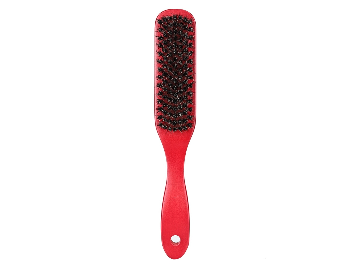 2026 kit de Cuidado e Barbear para Barba e Bigode com Escova de Madeira (vermelho)