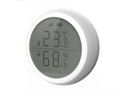 Sensor Inteligente Zigbee Hs03 Para Temperatura E Umidade, Termômetro E Higrômetro Para Uso Interno Com Alerta Para Monitoramento Remoto.