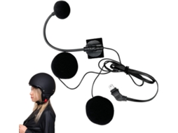 Kit Principal Para Capacete De Moto Microfone E Interfone Integrado
