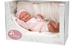 Bebé Reborn Adriana Rosa com Manta 40cm ARIAS 