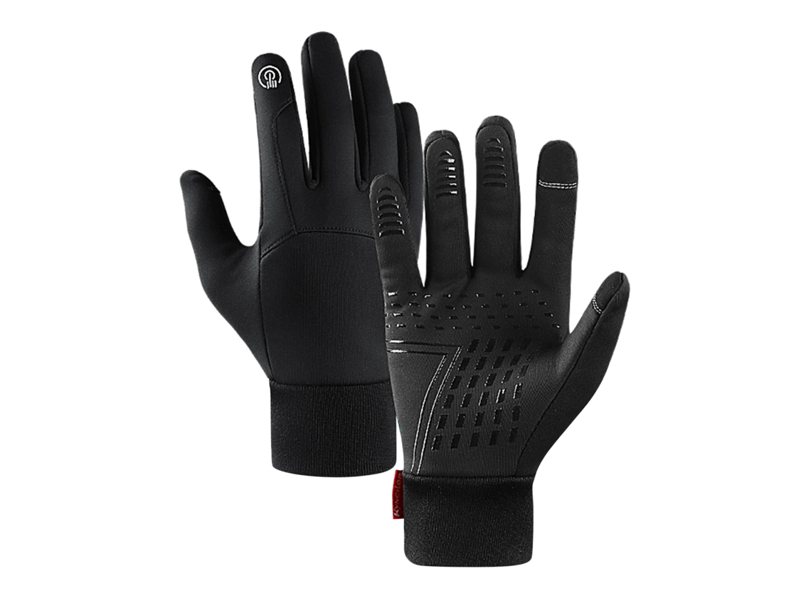 Luvas Mali de Ciclismo Inverno Impermeáveis com Forro de Pelúcia
