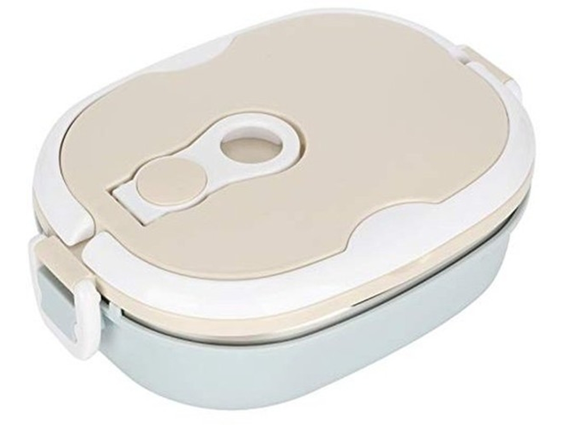 Caixa De Alimentos Isolada 1800ml - Aço Inoxidável - Portátil - Doble Baixo - Fechadura De Segurança - Válvula De Ventilação Permeável Ao Ar - Lanchei