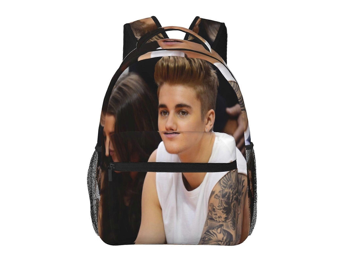 Mochila K44 Justin Bieber Para Estudantes, Resistente E Leve, Impermeável E Com Alça De Ombro Respirável.