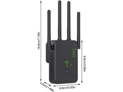 Extensor Wifi Amplificador Amplificador De Sinal Wi Fi De 300/1200 Mbps Para Cobertura Doméstica De Até 9.800 Pés Quadrados Wifi 2 4 E 5 Gh Yizhood