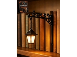 Lanterna Fantasma Em Forma De Estante Livros, Luminária Noturna Fantasma Fofa Lendo Livros Com Luz Led Vintage