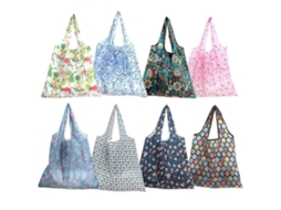 Conjunto De 8 Sacolas De Compras Dobráveis ​​grandes, Portáteis, Para Uso Externo, Em Cores Sortidas, Leves E Com Ótimo Espaço Para Armazenamento.
