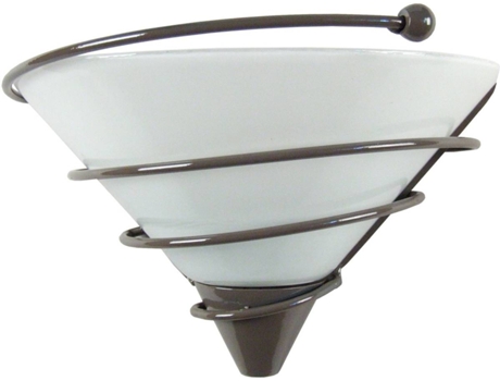 Candeeiro de Parede  Spiralito (Taupe - E27 - Máx. 40W - Vidro)